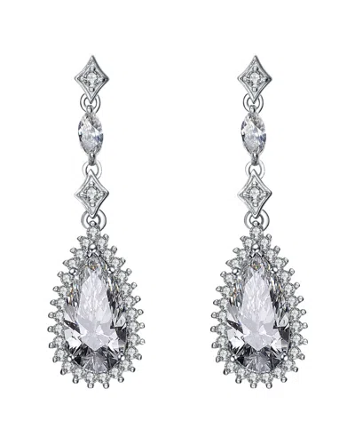Genevive Silver Cz Earrings