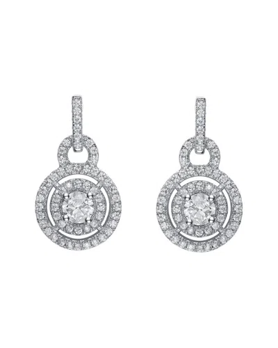 Genevive Silver Cz Earrings