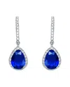 Genevive Silver Cz Earrings
