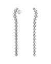 Genevive Silver Cz Earrings