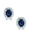 Genevive Silver Cz Earrings