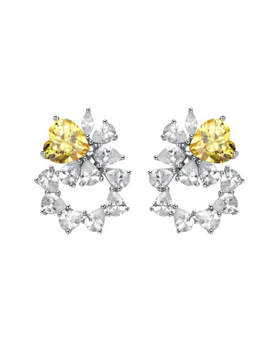 Genevive Silver Cz Earrings