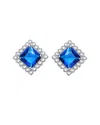 Genevive Silver Cz Earrings