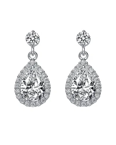Genevive Silver Cz Earrings