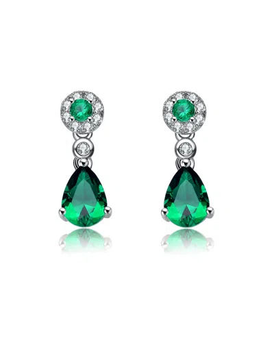 Genevive Silver Cz Earrings