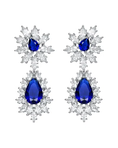 Genevive Silver Cz Earrings