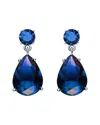 Genevive Silver Cz Earrings