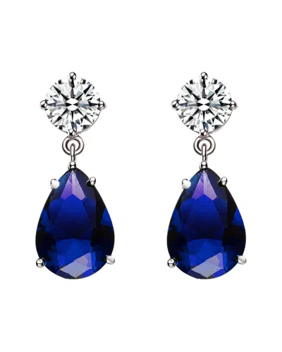 Genevive Silver Cz Earrings
