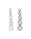 Genevive Silver Cz Earrings