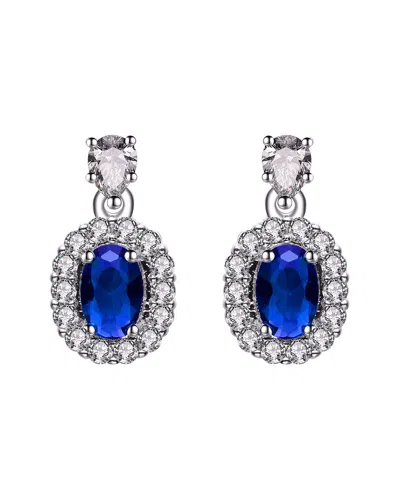 Genevive Silver Cz Earrings