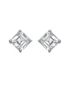 Genevive Silver Cz Earrings