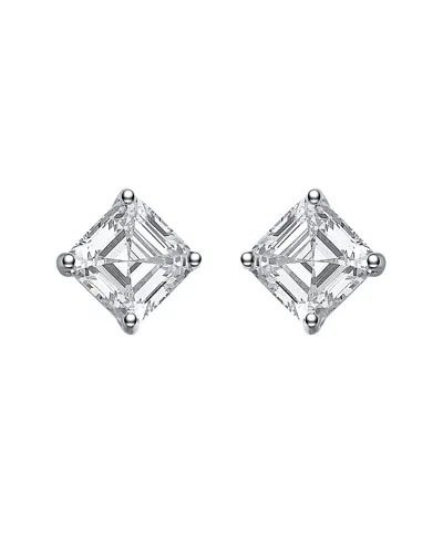 Genevive Silver Cz Earrings
