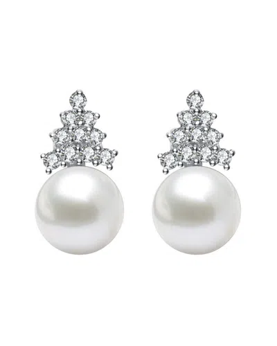 Genevive Silver Cz Earrings