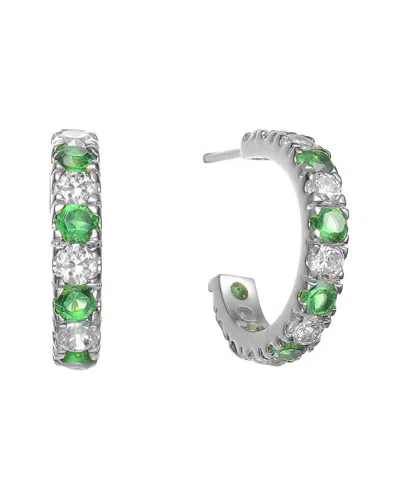 Genevive Silver Cz Earrings