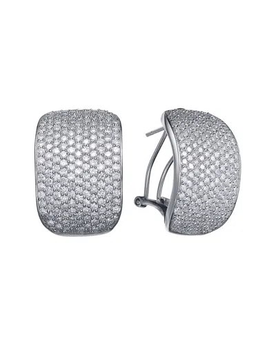 Genevive Silver Cz Earrings