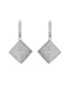 Genevive Silver Cz Earrings