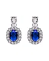 Genevive Silver Cz Earrings