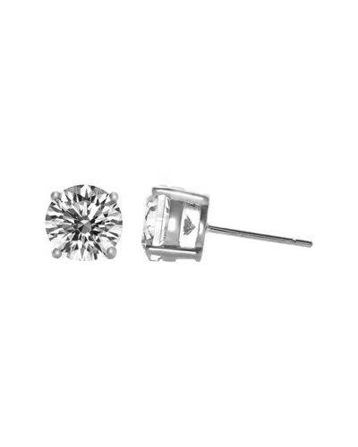GENEVIVE GENEVIVE SILVER CZ EARRINGS
