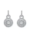 Genevive Silver Cz Earrings