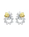 Genevive Silver Cz Earrings