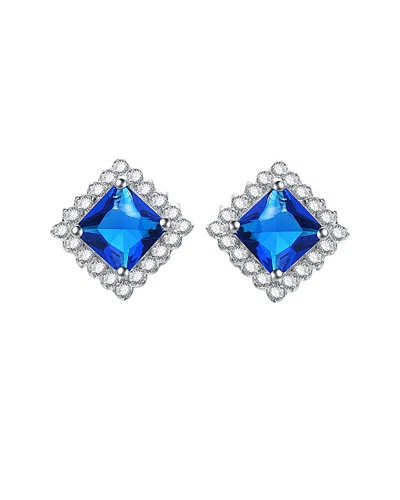 Genevive Silver Cz Earrings