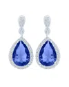 Genevive Silver Cz Earrings