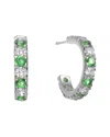 Genevive Silver Cz Earrings