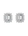 Genevive Silver Cz Earrings