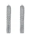 Genevive Silver Cz Hoops