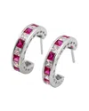 Genevive Silver Cz Hoops