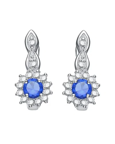 Genevive Silver Cz Hoops