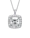 Genevive Silver Cz Necklace