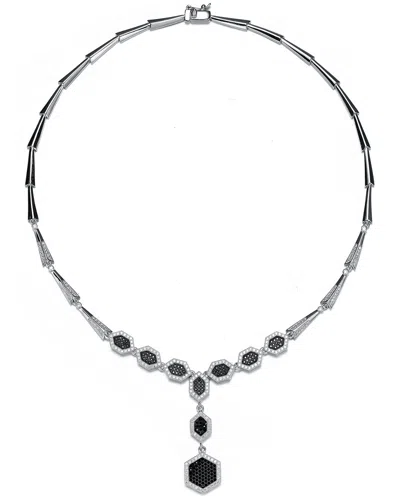 Genevive Silver Cz Necklace