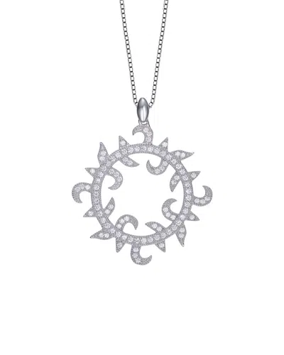 Genevive Silver Cz Necklace