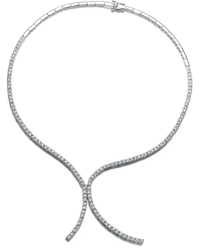 Genevive Silver Cz Necklace