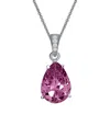 Genevive Silver Cz Necklace