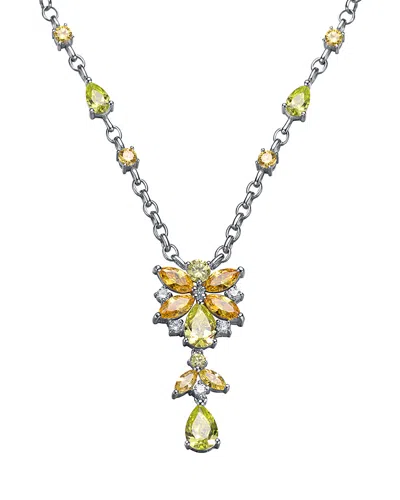 Genevive Silver Cz Necklace