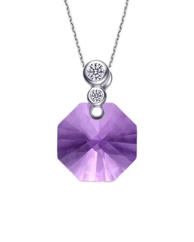 Genevive Silver Cz Necklace