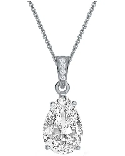 Genevive Silver Cz Necklace