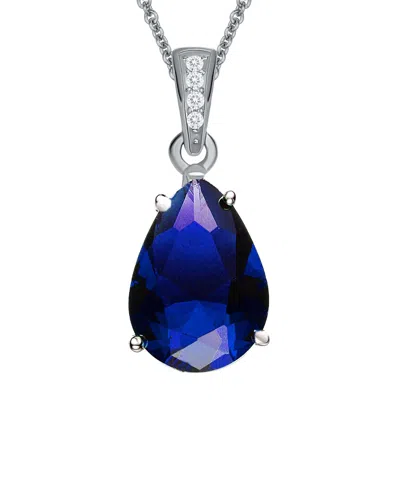 Genevive Silver Cz Necklace