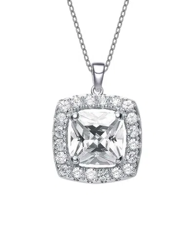 Genevive Silver Cz Necklace