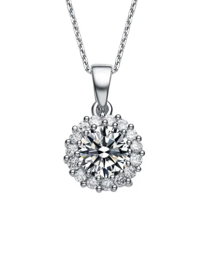 Genevive Silver Cz Necklace