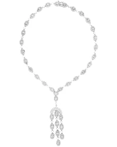 Genevive Silver Cz Necklace