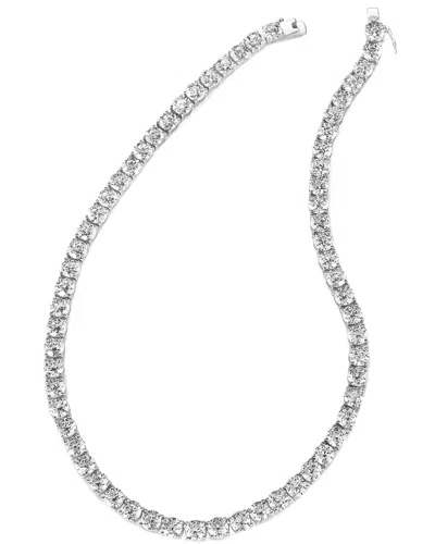 Genevive Silver Cz Necklace