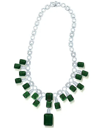 Genevive Silver Cz Necklace