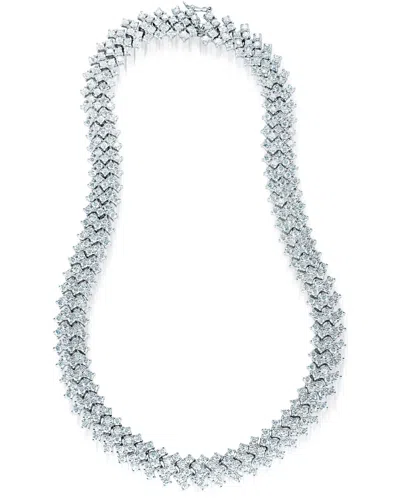 Genevive Silver Cz Necklace