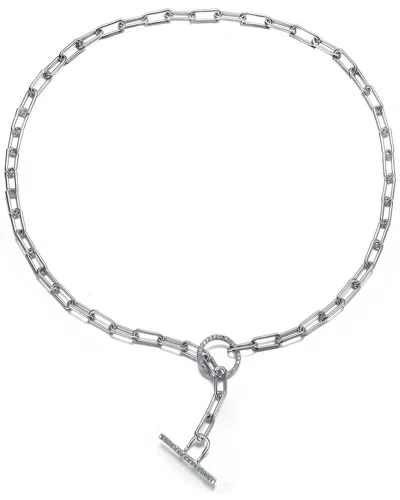 Genevive Silver Cz Necklace