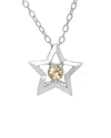 Genevive Silver Cz Necklace