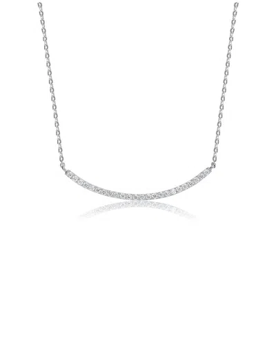 Genevive Silver Cz Necklace