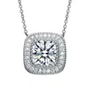 Genevive Silver Cz Necklace